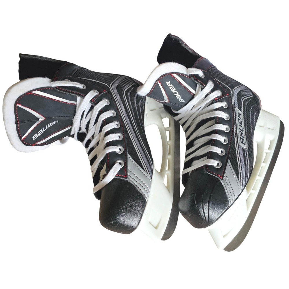 Bauer Vapor X200 Ice Hockey Skates Black Silver Red Size 6R Tuuk Lightspeed Pro